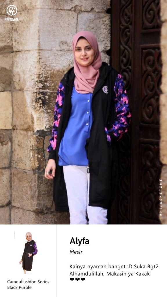 Jaket hijab muslimah panjang