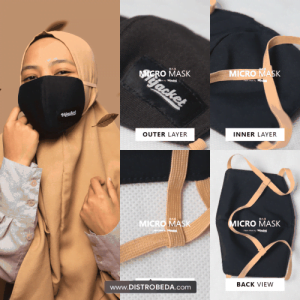 Masker Hijab Kain Non Medis Hijacket Micro Mask Jilbab
